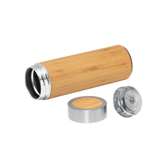 Squeeze Garrafa Térmica em Bambu Personalizada