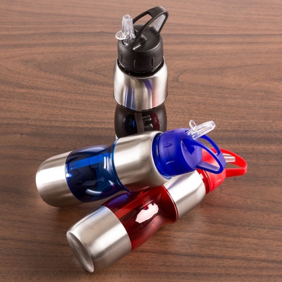 Squeeze de Alumínio com Canudo 600ml Personalizado