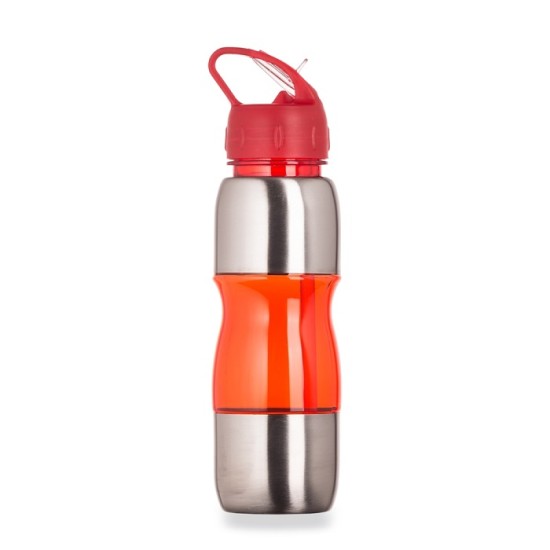 Squeeze de Alumínio com Canudo 600ml Personalizado