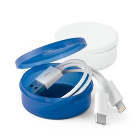 Cabo USB 3 em 1 com estojo Personalizado
